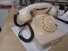 W 48 Telefon Krone elfenbein grüne Ziffern 