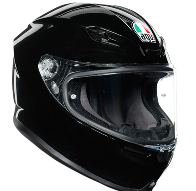 AGV K6 MONO MOTORCYLE POWERSPORTS HELMET 216310O4MY00104 K6 Helmet - Black - XS