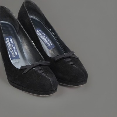 Stuart Weitzman for Russell & Bromley schwarze Wildleder-Pumps UK 6,5