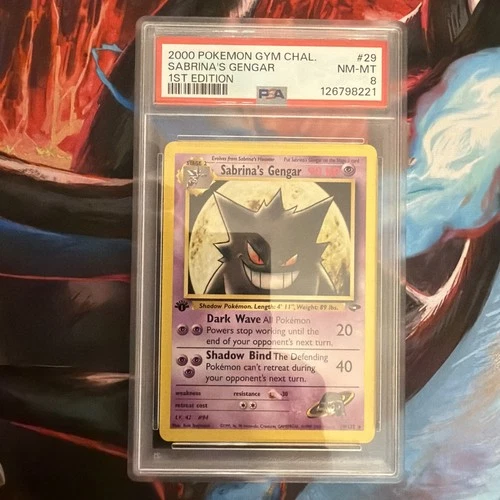 ✨ Sabrina's Gengar Gym Challenge 1st Edition Rare #29 PSA 8 Mint ✨