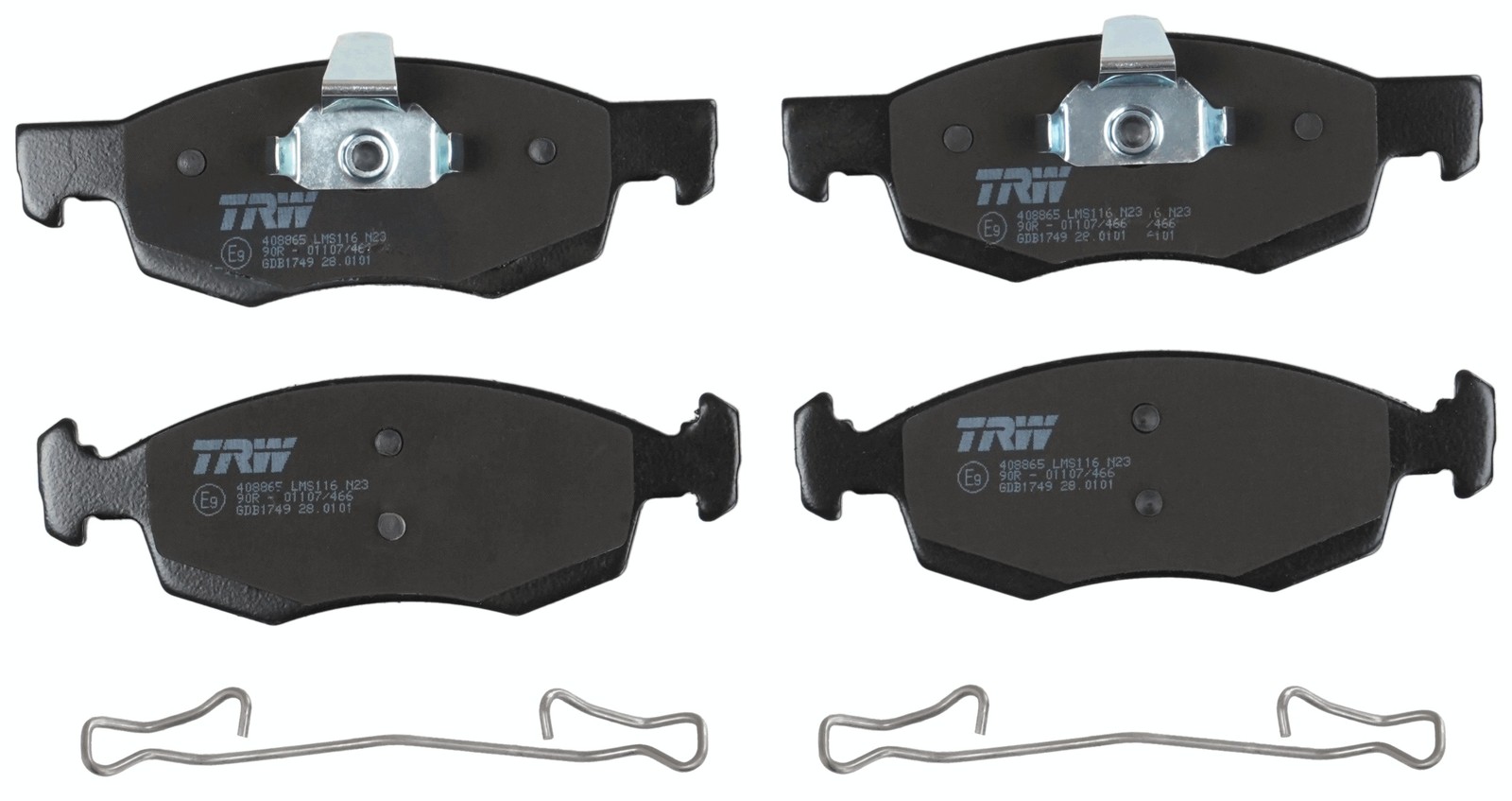 Fits TRW GDB1749 BRAKE PAD SET, DISC BRAKE