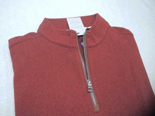 Peter Millar Sweater Fleece Quarter Zip Pullover NWT Large $175 Current Red - Picture 11 of 15