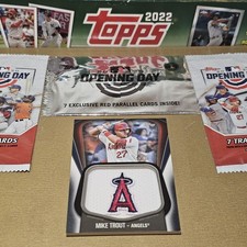 Mike Trout. 2020 Topps Jumbo Jersey Sleeve Patch.  Relic SP 142/149. MLB. Clean