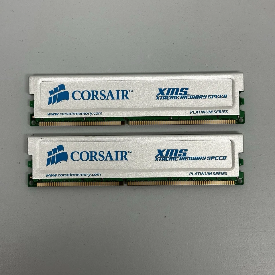 2x 1GB PC3200 DDR-400 CORSAIR XMS CMX1024-3200PT XMS3200 v6.1 Memory STICK DDR1 - Image 4 of 4