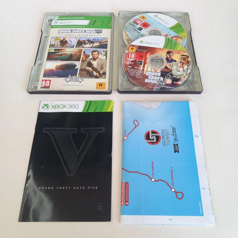 Grand Theft Auto 5 GTA V Special Edition Steelbook Xbox 360 Game Tested - Image 4 of 4