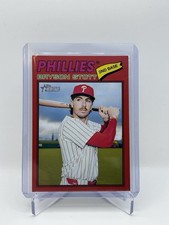 2026 Topps Heritage Red Boarder BRYSON STOTT #382 Philadelphia Phillies