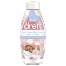 Dreft Baby Gentle Cleansing Fabric Rinse, 48 Fl Oz Pack of 1 , Transparent