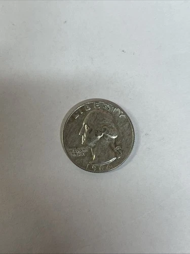 1964- D Washington Quarter 90% Silver Free Shipping