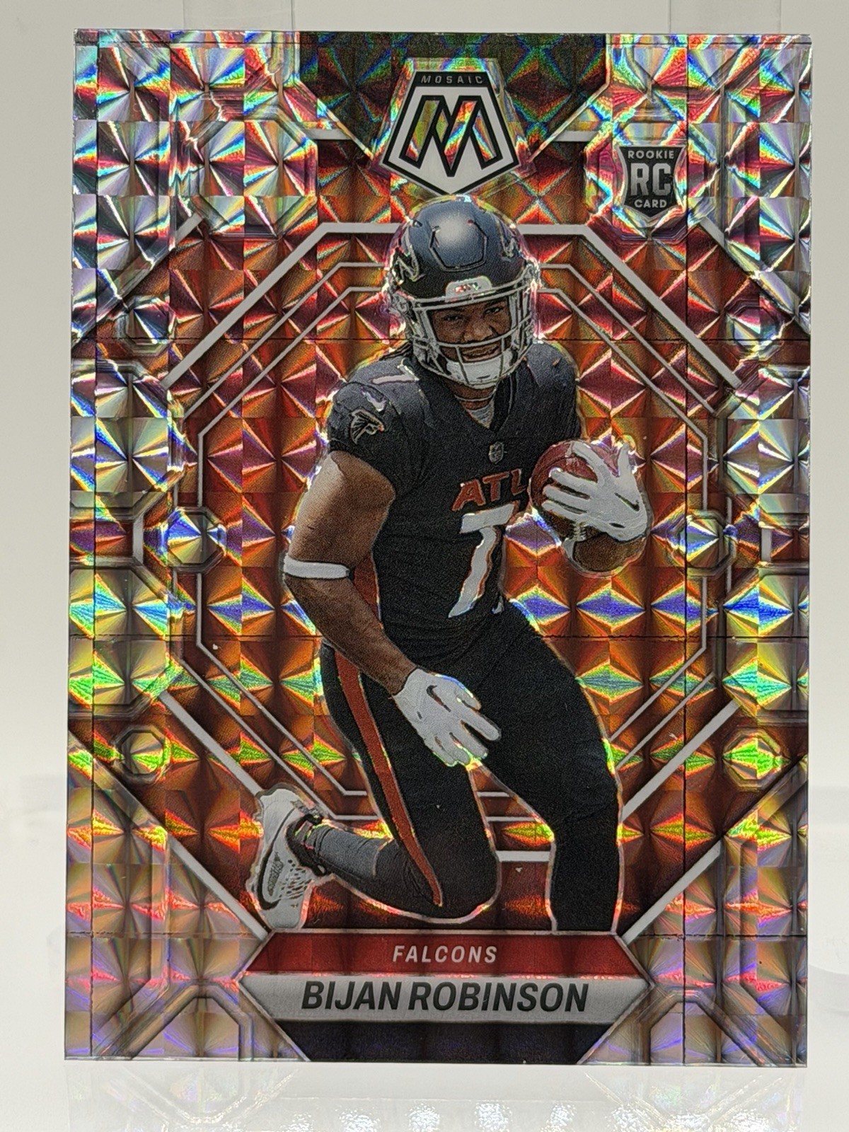 Panini 2023 Mosaic Bijan Robinson Rookie Mosaic Prizm #284 Falcons