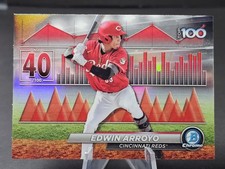 2024 Bowman Chrome Edwin Arroyo #BTP-40 Top 100 Prospects Cincinnati Reds 
