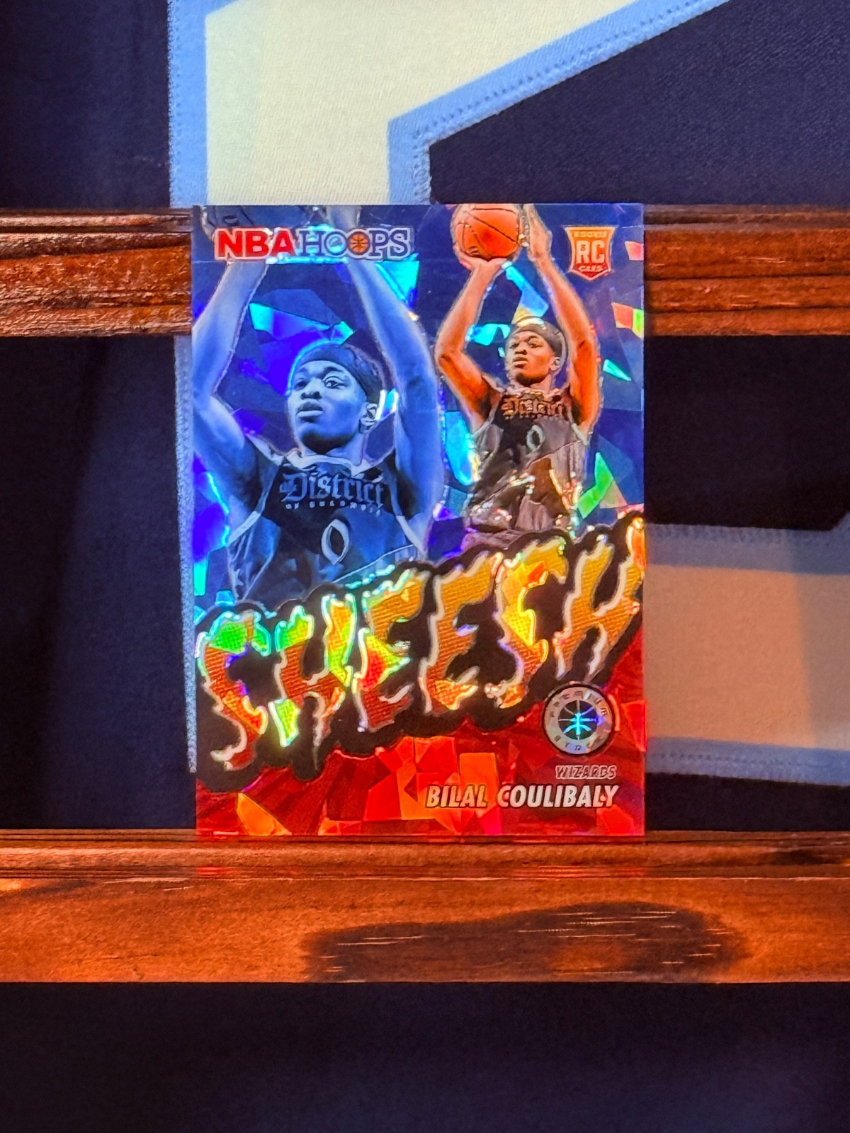 2023-24 Nba Hoops Premium Stock - Sheesh Bilal Coulibaly Red Ice Prizm /99 (RC)