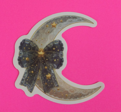 Starry Moon Bow Sticker 2.18'' x 2'' (L)