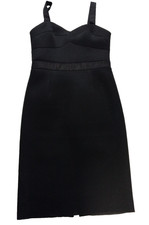 Portmans black midi dress with shoulder Straps Size 12 #party #formal