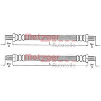2X Metzger BremsschlÄUche Vorne Beidseitig Passend FÜR Alfa Romeo Spider