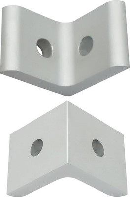 25 Packs Inside Corner Bracket, 15 Series Aluminum 2-Hole 90 Degree Angle Corner