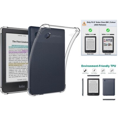 Transparente E-Reader Hülle für Tolino Shine & Kobo Clara 6'' - Stilvoller Schutz