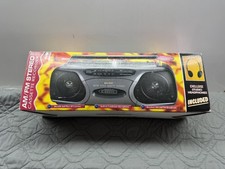 Vintage Lenoxx Sound BP-731 AM/FM Stereo Cassette Recorder Tested Box Manual