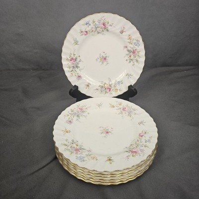 Minton Marlow Bone China Lucheon Salad Plate  7.75'' Dia Set of 7 Read Descript