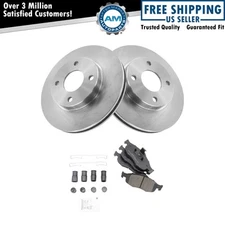 Rotor & Brake Pad Semi-Metallic Front LH RH Kit Set for Contour Cougar Mystique