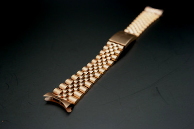 20MM ROSE GOLD JUBILEE BRACELET COMPATIBLE WITH ROLEX JUBILEE PERPETUAL WATCHES