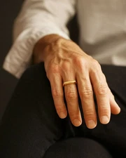 8MM Tungsten Carbide Classic Gold Plated Wedding Band Men Women Engagement Ring