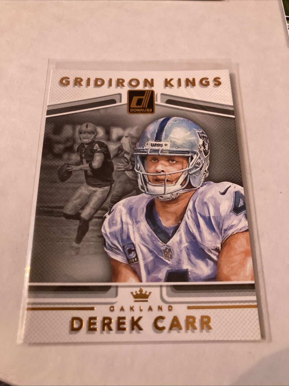 2017 Donruss Football Gridiron Kings #7 Derek Carr Raiders Saints