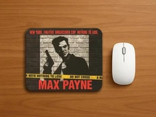 Max Payne Mouse Pad – Retro Video Game Computer Mouse pad– FREE SHIPPING