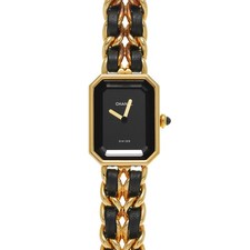 CHANEL Premiere L H0001 Black Case Size 26 x 20 mm Ladies Used Watch #9403310