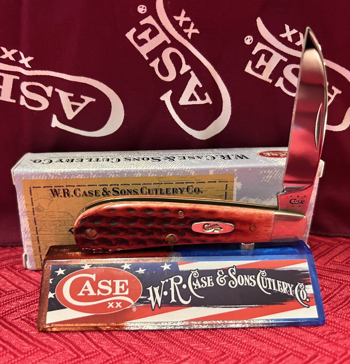 2015 CASE Knife XX Tony Bose Swayback Sway Back Gent Old Red