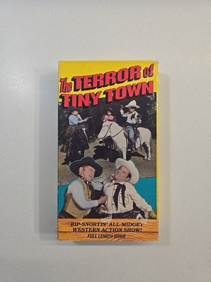 VHS Tape - The Terror Of Tiny Town - Cult Classic Western - Goodtimes 