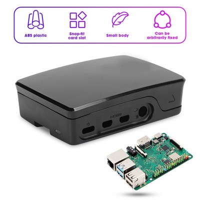 Black Langlebige Himbeer-PI 4B-Gehäusebox Professionelle Anpassung