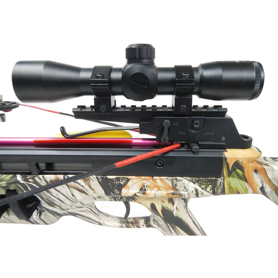 175 lb Camouflage Hunting Compound Crossbow Bow +4x32 Scope +4 Bolt +Quiver +etc - Image 3 of 4