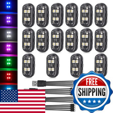 Wireless LED Strobe Lights with Remote Control, 2025 New Upgrade 4LED 8 Colors W
