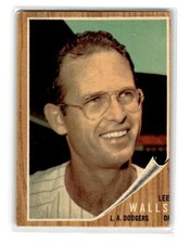 1962 Topps #129b Lee Walls Green Tint and Facing Left Variation