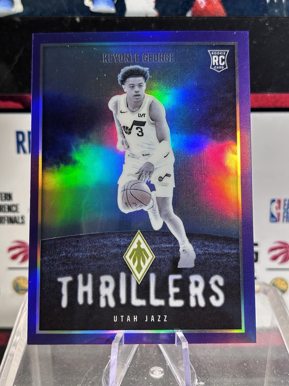 2023-24 Phoenix Keyonte George Rookie Thrillers Purple /75 #1 Jazz RC