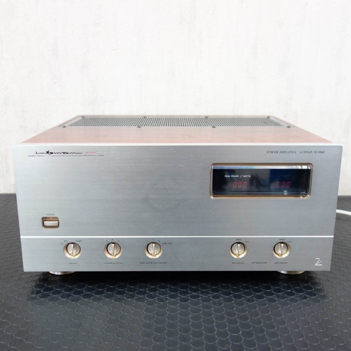 Luxman M-06α Stereo Power Amplifier Japan 100v Pure a Class