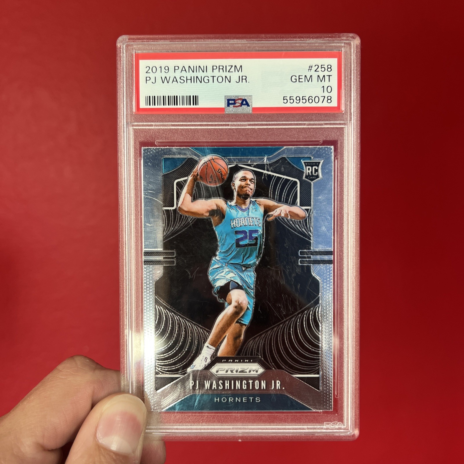 2019-20 Panini Prizm - Rookie PJ Washington Jr. #258 Ball in Right Hand (RC)