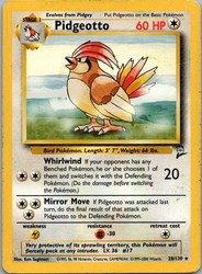 Pidgeotto 28/130 Base Set 2