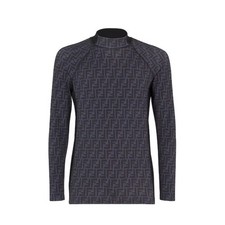 Fendi FF Logo Print Black Jumper M FAF703 IT NWT 930