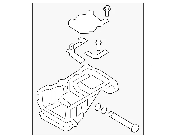 Genuine Nissan GT-R Upper Engine Oil Pan 11110-38B0A NEW OEM - Image 2 of 3