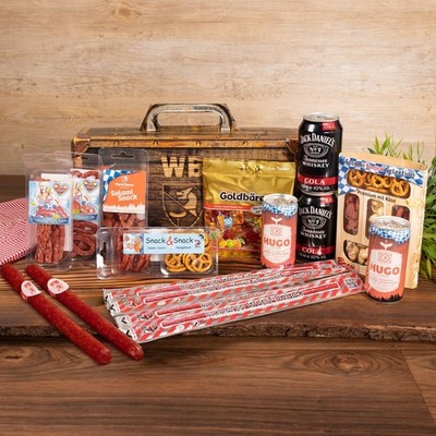 Wurstbaron  Wir bleim heind Dahoam Wurst & Snack Geschenkset im Koffer