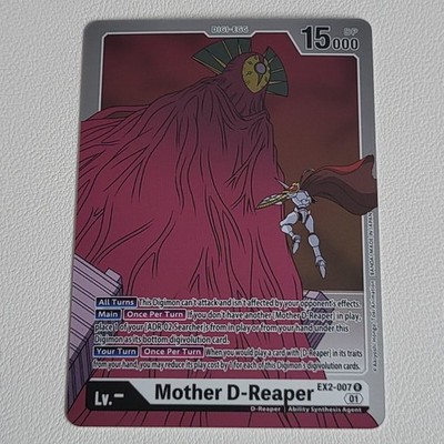 Mother D-Reaper EX2-007 Digimon Card Game Digital Hazard R NM