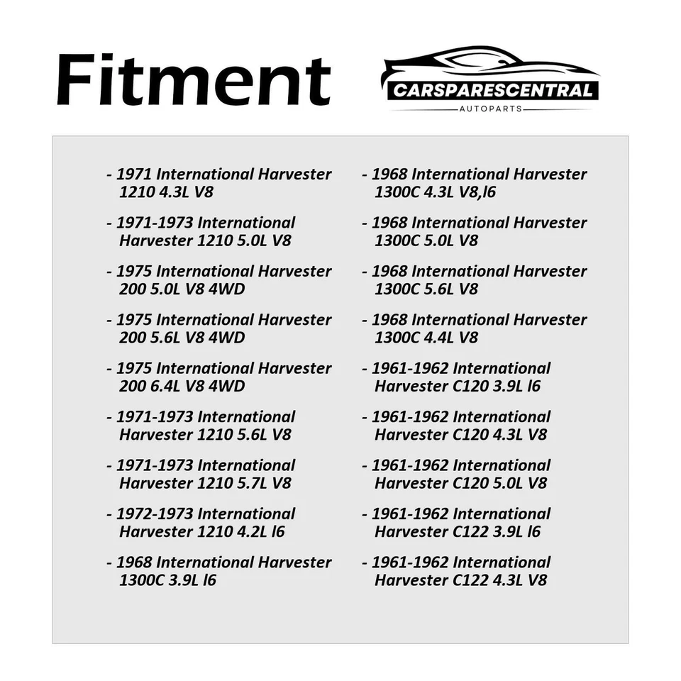 2x Amortiguadores traseros para International Harvester 1000D 5,6 L 1969-1970 Foto 4 de 4