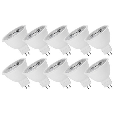 10 x Spectrum LED MR16 Reflektor 6W = 43W GU5,3 12V 430lm Tageslicht 6000K kalt