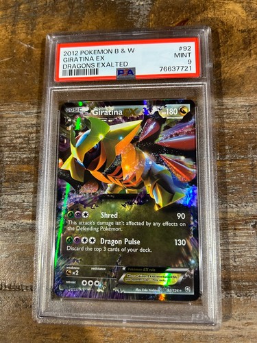 POKEMON 2012 B & W Dragons Exalted GIRATINA EX #92 PSA 9 Mint RARE