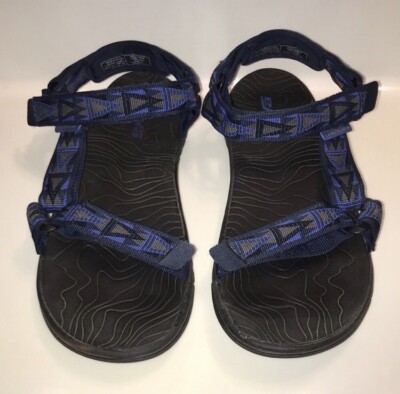 Teva Hurricane Classic men’s Black and Blue Patterned Sandals size 11 Men main image 4