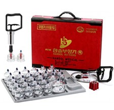 Hansol Professional Cupping Therapy Equipment Set [30 Cup] + Pumping Handle GIFT