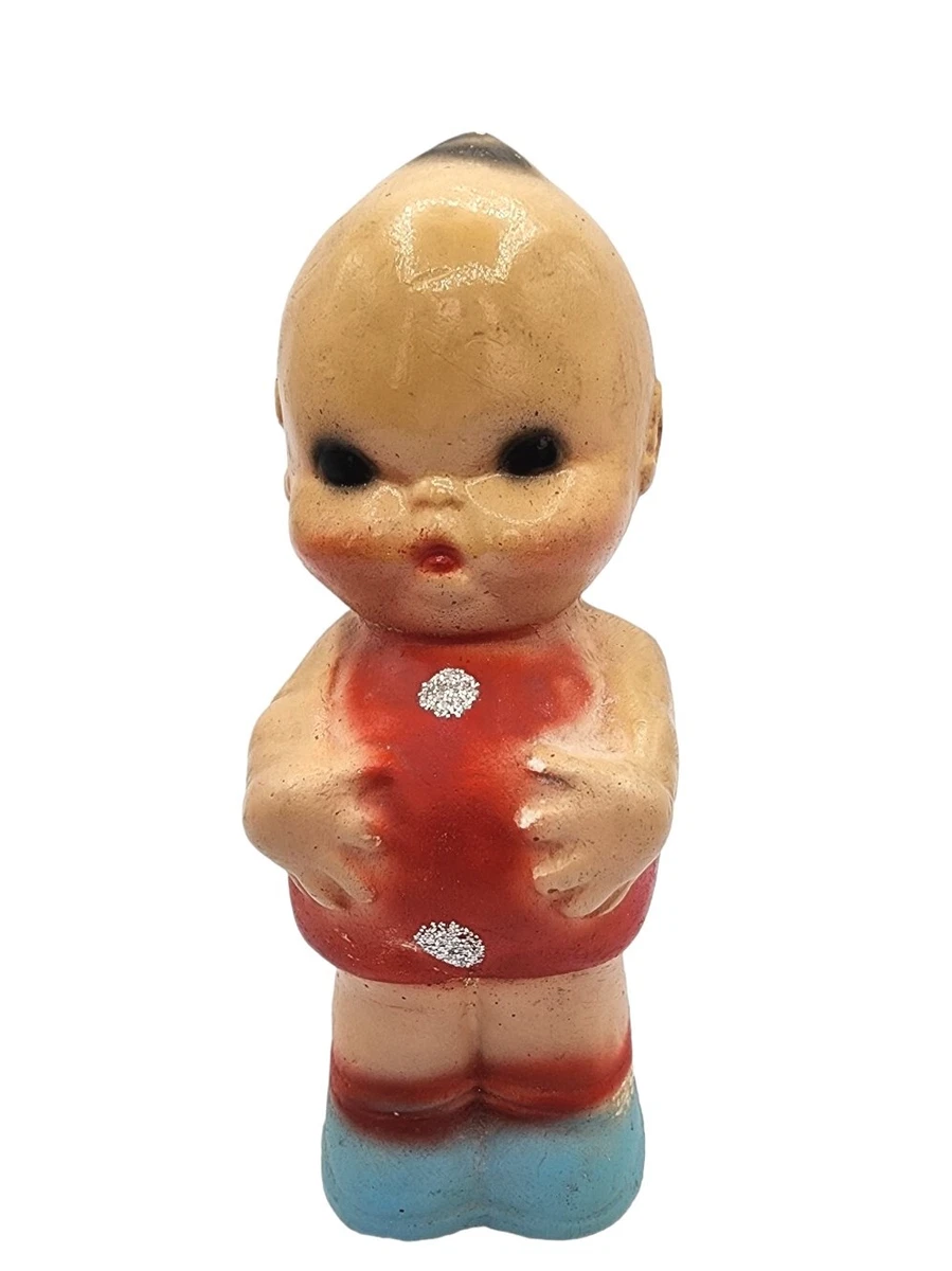 Vintage Kewpie Doll Carnival Prize Chalkware Figurine 8 Kitschy Cherub Doll