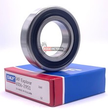 SKF 6006 2RS1 DEEP GROOVE BALL BEARING, RUBBER SEALED 30x55x13 mm.