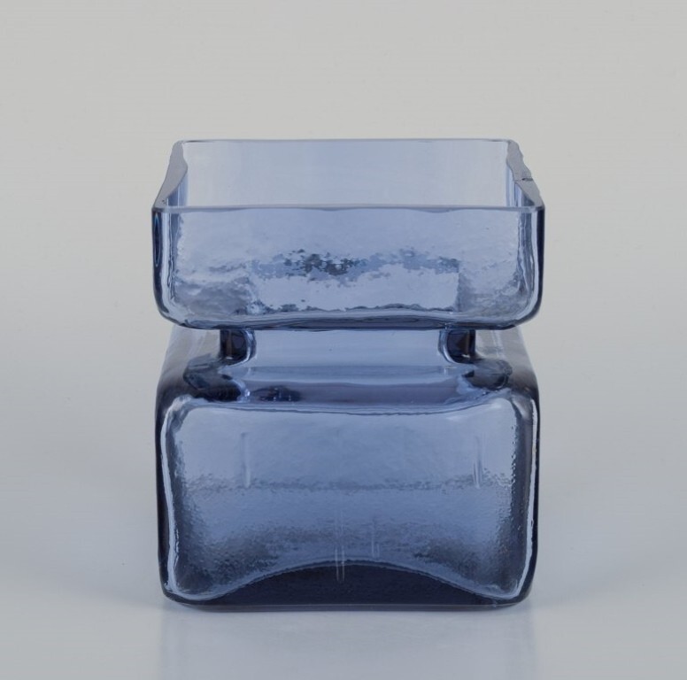 3件 Riihimaen lasi / Helena Tynell Helena Tynell for Riihimäen Lasi Oy. Vase in blue art glass. | eBay